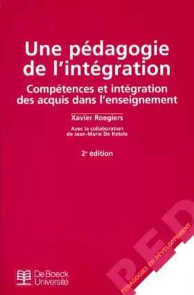 Couverture du produit · Une pédagogie de l'intégration