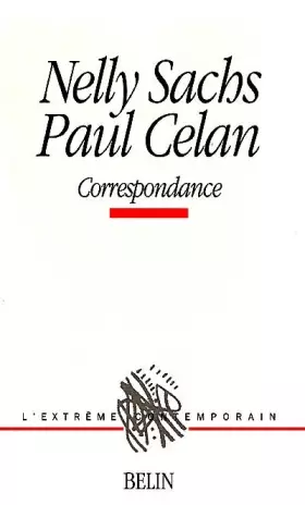 Couverture du produit · Nelly Sachs et Paul Celan. Correspondance