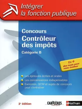Couverture du produit · Concours Contrôleur des impôts : Catégorie B