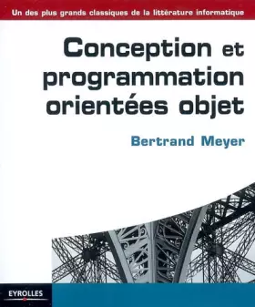 Couverture du produit · Conception et programmation orientées objet