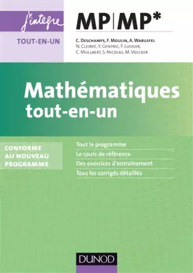 Couverture du produit · Mathématiques tout-en-un MP-MP* - Conforme au nouveau programme