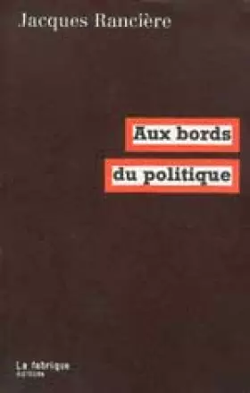 Couverture du produit · Aux bords du politique