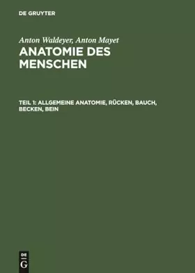 Couverture du produit · Allgemeine Anatomie, Rücken, Bauch, Becken, Bein (Anatomie des Menschen)