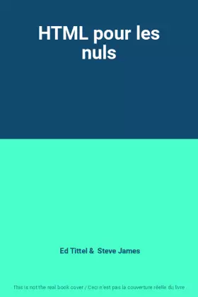 Couverture du produit · HTML pour les nuls