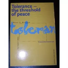 Couverture du produit · Tolerance, the Threshold of Peace: Primary-School Resource Unit 2