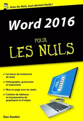 Couverture du produit · Word 2016 pour les Nuls poche