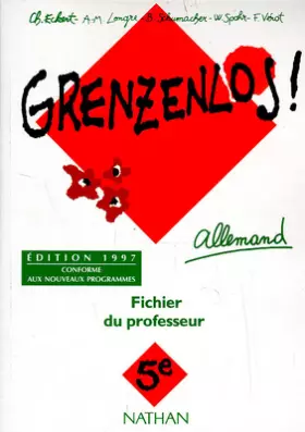 Couverture du produit · Grezenlos, 5e, édition 97. Fichier du professeur, conforme aux nouveaux programmes