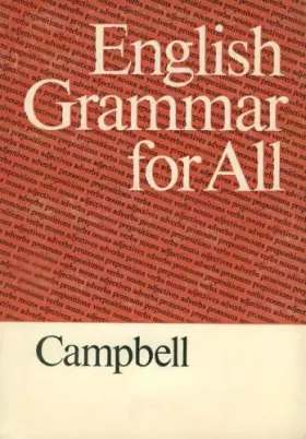 Couverture du produit · English Grammar for All