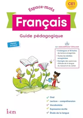 Couverture du produit · Espace-Mots Français CE1 - Guide pédagogique - Ed. 2020