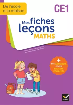 Couverture du produit · De l'école à la maison - Maths CE1 Ed. 2022 - Mes fiches Leçons de Maths + exercices numériques