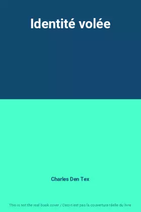 Couverture du produit · Identité volée