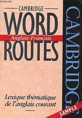 Couverture du produit · CAMBRIDGE WORLD ROUTES.ANGLAIS-FRANCAIS.
