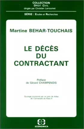 Couverture du produit · Le décès du contractant