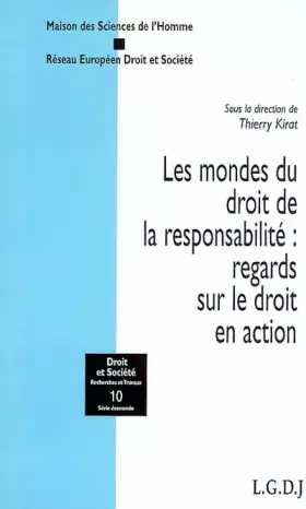 Couverture du produit · LES MONDES DU DROIT DE LA RESPONSABILITÉ : REGARDS SUR LE DROIT EN ACTION