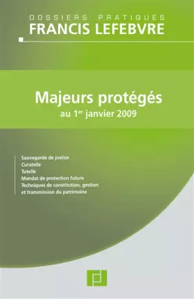 Couverture du produit · Majeurs protégés: Au 1er janvier 2009