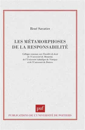 Couverture du produit · Métamorphoses de la responsabilité, 1re édition