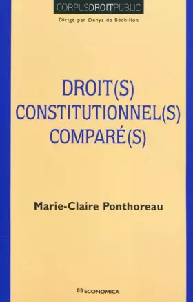 Couverture du produit · Droits constitutionnels comparés