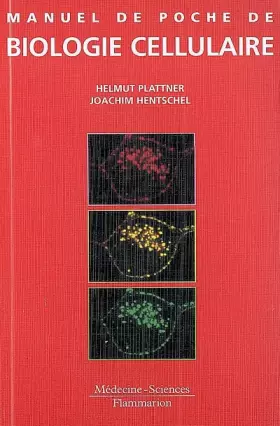 Couverture du produit · Manuel de poche de biologie cellulaire