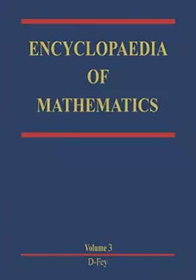 Couverture du produit · Encyclopaedia of Mathematics: Volume 3