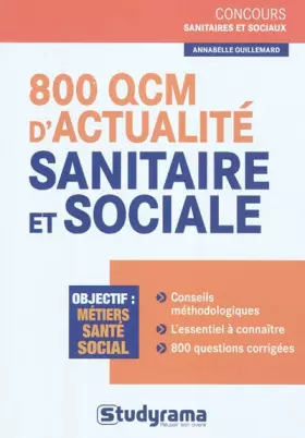 Couverture du produit · 800 QCM sur l'actualité sanitaire et sociale