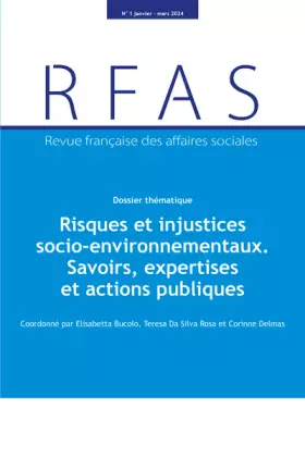 Couverture du produit · Risques et injustices socio-environnementaux. Savoirs, expertise et actions publiques