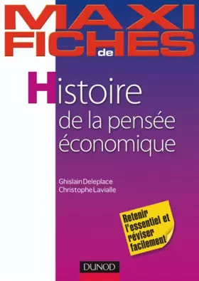 Couverture du produit · Maxi fiches d'Histoire de la pensée économique
