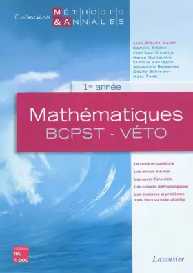 Couverture du produit · Mathématiques BCPST-Véto, 1e année