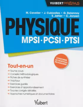 Couverture du produit · Physique MPSI-PCSI-PTSI - Tout-en-un - Conforme au nouveau programme