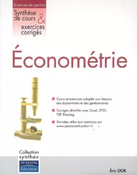 Couverture du produit · Econométrie appliquée : Synthèse de cours et exercices corrigés