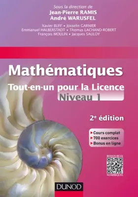 Couverture du produit · Mathématiques Tout-en-un pour la Licence - Niveau L1 - 2e édition: Cours complet, exemples et exercices corrigés