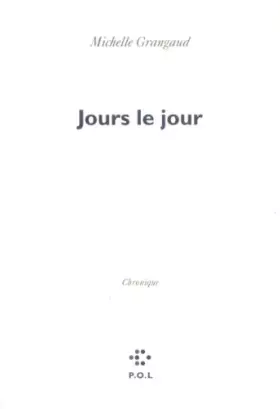 Couverture du produit · Jours le jour: Chronique