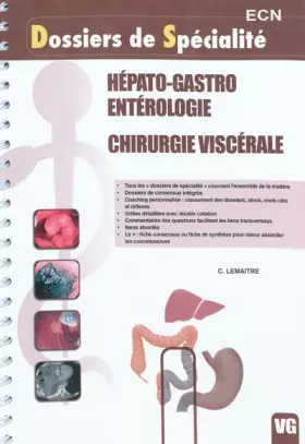 Couverture du produit · Hépato-gastro, entérologie, Chirurgie viscérale : ECN