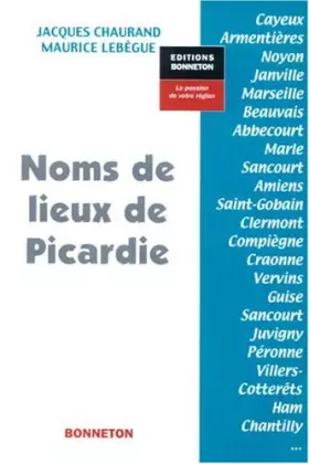 Couverture du produit · Noms de Lieux Picardie