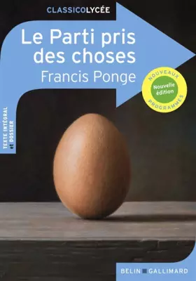 Couverture du produit · Le Parti pris des choses