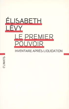 Couverture du produit · Le premier pouvoir : Inventaire après liquidation