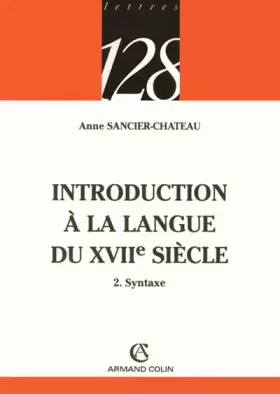 Couverture du produit · Introduction à la langue du XVIIe siècle