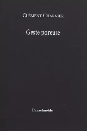 Couverture du produit · Geste poreuse