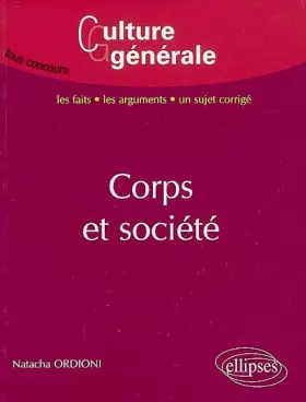 Couverture du produit · Corps et société