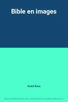 Couverture du produit · Bible en images