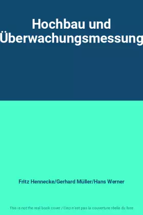 Couverture du produit · Hochbau und Überwachungsmessung