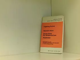 Couverture du produit · Analysen und Reflexionen, Bd.52, Heinrich Heine 'Deutschland, ein Wintermärchen' und 'Reisebilder'