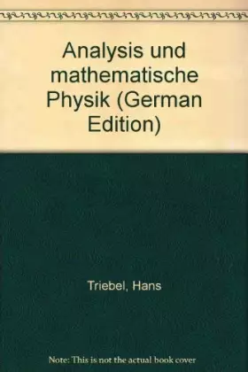 Couverture du produit · Analysis und mathematische Physik