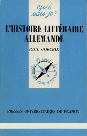 Couverture du produit · L'HISTOIRE LITTERAIRE ALLEMANDE. 2ème édition