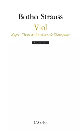 Couverture du produit · Viol d’après Titus Andronicus de Shakespeare