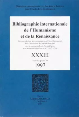 Couverture du produit · Bibliographie internationale de l'humanisme et de la renaissance.xxxiv. : travaux parus en 1998