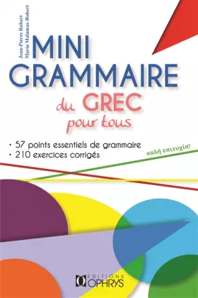Couverture du produit · Mini grammaire du grec pour tous