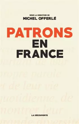 Couverture du produit · Patrons en France
