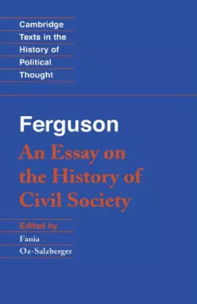 Couverture du produit · An Essay on the History of Civil Society