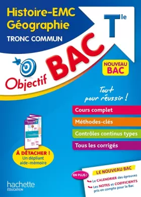 Couverture du produit · Objectif BAC Histoire-Géographie et EMC Tronc commun Tle