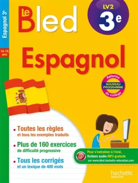 Couverture du produit · Cahier Bled - Espagnol 3E